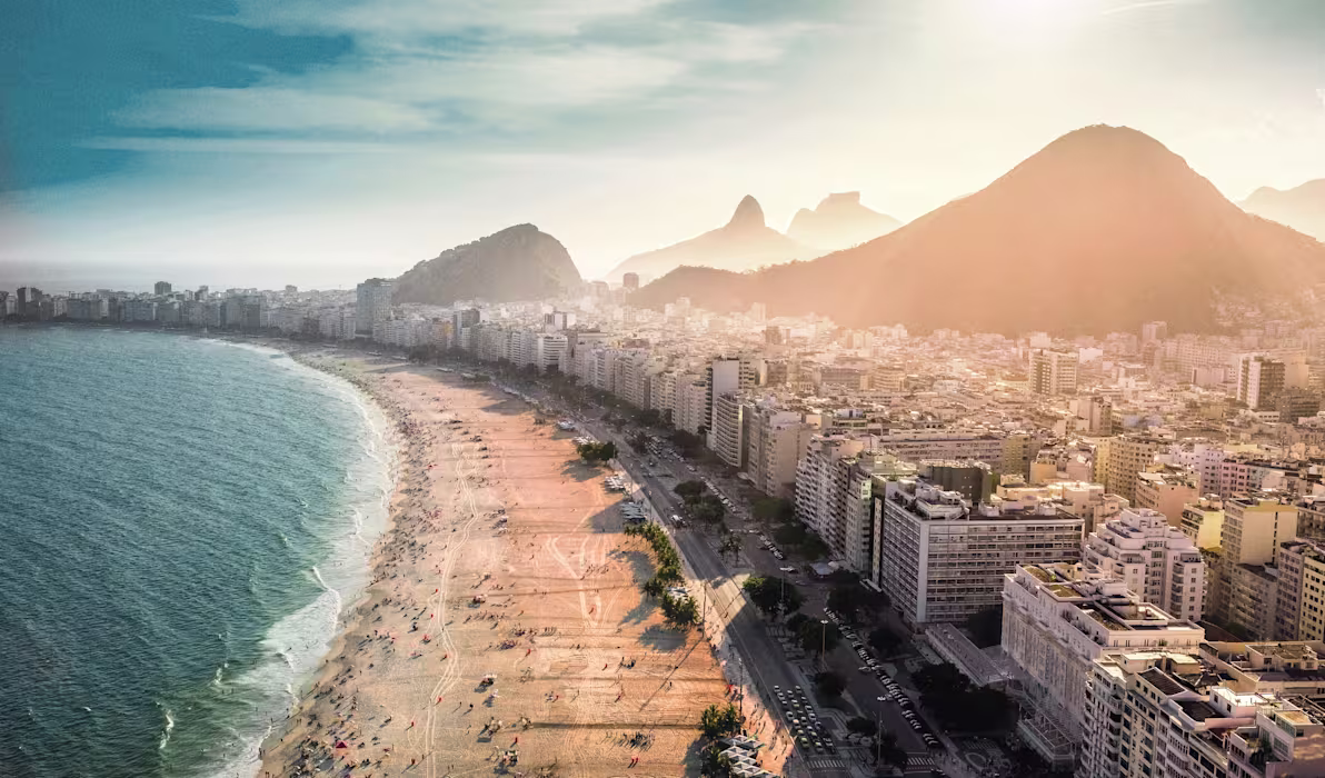 Copacabana beach rio de janeiro Brazil